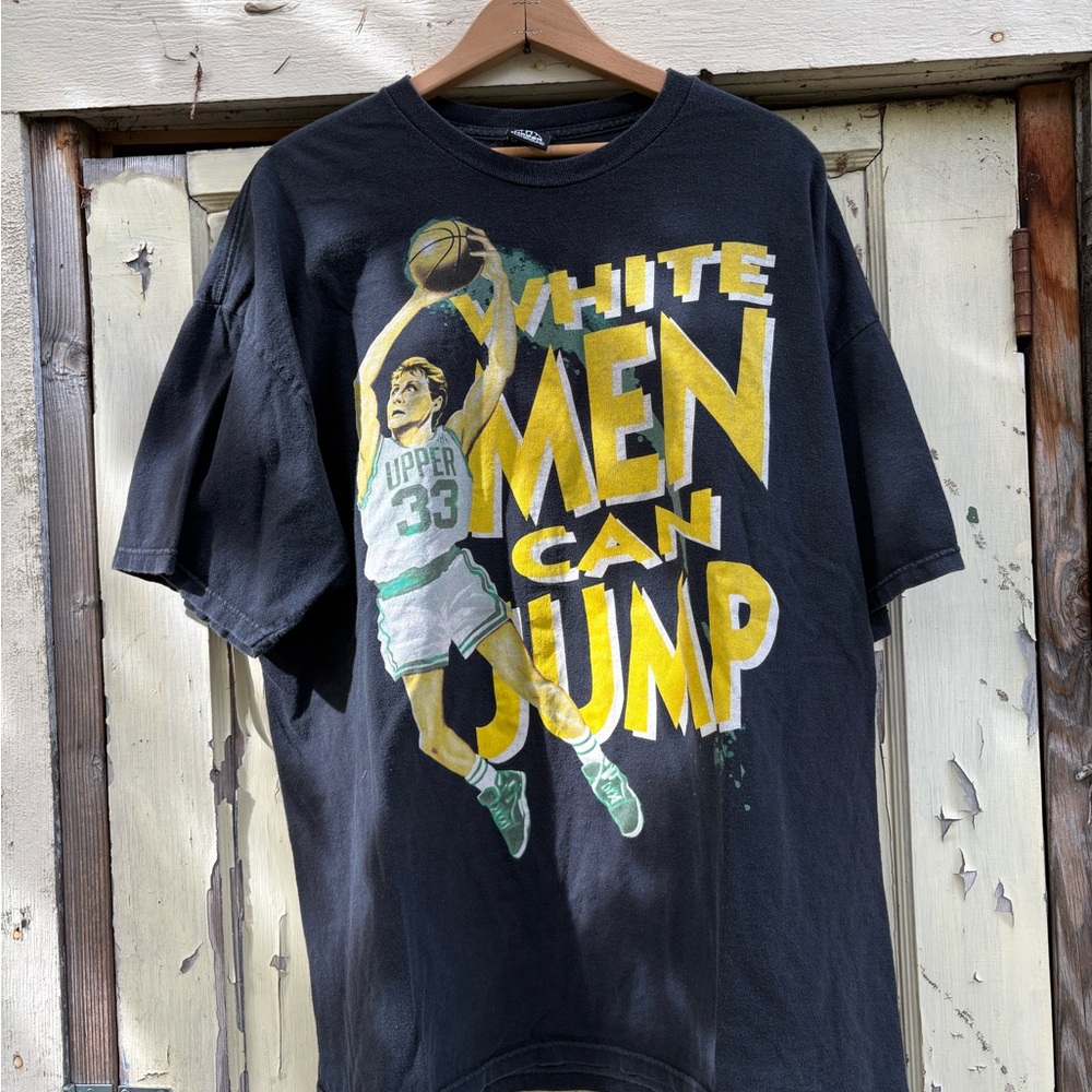 Vintage LARRY Black Graphic Men's T-Shirt